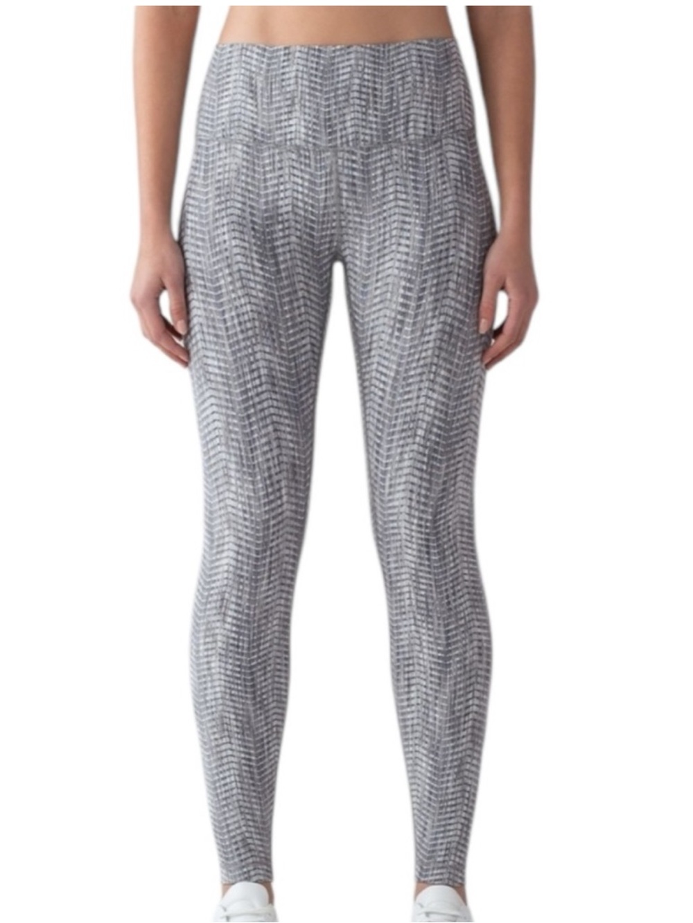 Lululemon Wunder Under Hi-Rise Tight *28" Luxtreme Arrow Jacquard Battleship 6